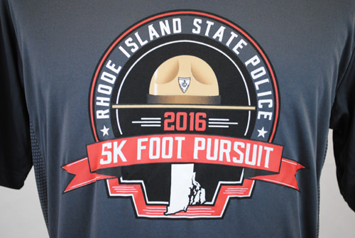 RI State Police 2016 5K Foot Pursuit Shirt